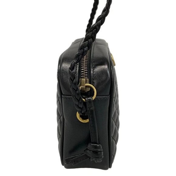 GUCCI GG Marmont/Sherry 536441 Black Green Red Leather Canvas Shoulder Bag - Picture 2 of 14